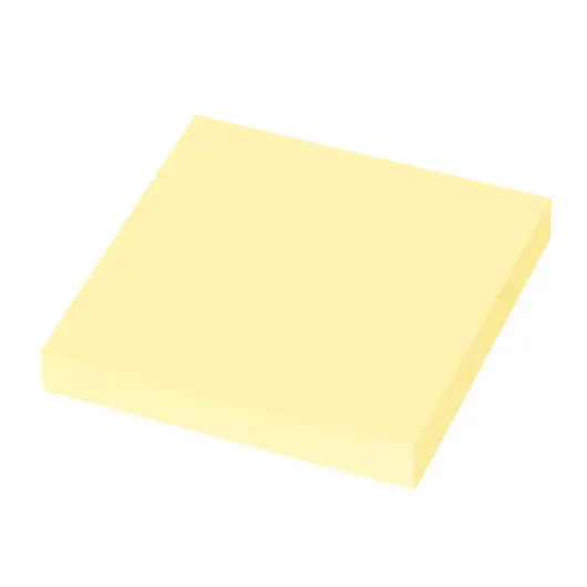 Блок самоклеящийся (стикеры) ЮНЛАНДИЯ 76*76мм, 100 листов, желтый, код_1С, 111347, фото 2