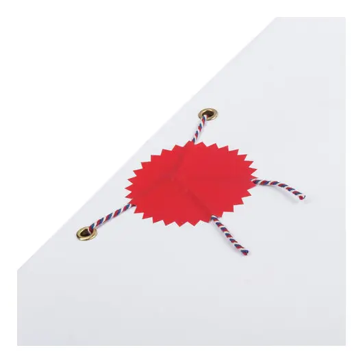 Этикетка самоклеящаяся для опечатывания документов ЗВЕЗДОЧКА красная, 52 мм, 500 шт, BRAUBERG 111742, фото 4