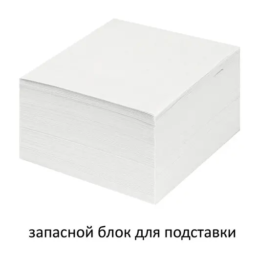 Блок для записей STAFF непроклеенный, куб 8*8*4 см, белый, белизна 70-80%, ХХХХХХ, фото 2