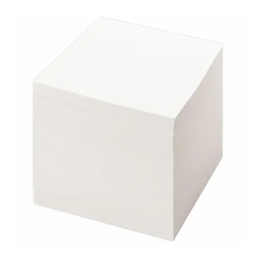 Блок для записей STAFF, проклеенный, куб 8х8 см,1000 листов, белый, белизна 90-92%, 120382, фото 2