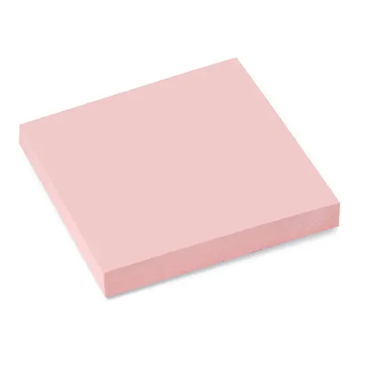Блок самоклеящийся (стикеры) BRAUBERG, ПАСТЕЛЬНЫЙ, 76х76 мм, 100 листов, розовый, 122697, фото 2