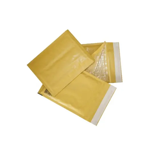 Конверт-пакеты с прослойкой из пузырчатой пленки (150х210 мм), крафт-бумага, отрывная полоса, КОМПЛЕКТ 10 шт., С/0-G.10, фото 1