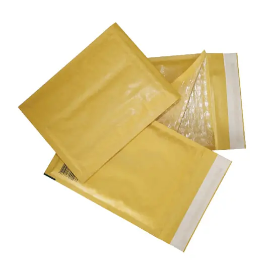 Конверт-пакеты с прослойкой из пузырчатой пленки (240х330 мм), крафт-бумага, отрывная полоса, КОМПЛЕКТ 10 шт., G/4-G.10, фото 1