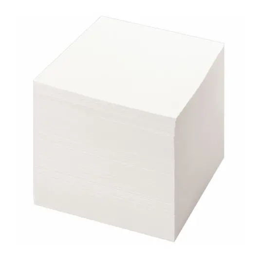 Блок для записей STAFF непроклеенный, куб 9х9х9 см, белый, белизна 90-92%, 126366, фото 2