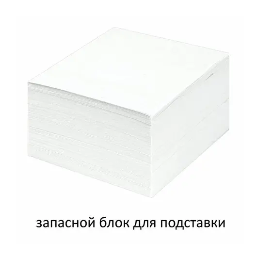 Блок для записей STAFF непроклеенный, куб 9х9х5 см, белый, белизна 90-92%, 126364, фото 3