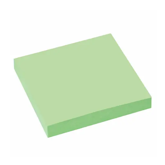 Блок самоклеящийся (стикеры) STAFF, 50х50 мм, 100 листов, зеленый, 127144, фото 2