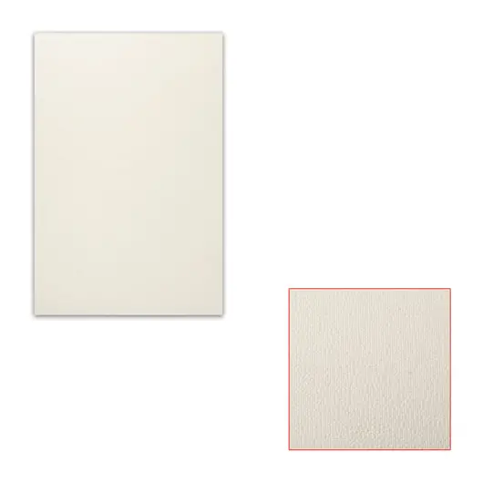 Картон белый грунтованный для масляной живописи, 20х30 см, односторонний, толщина 0,9 мм, масляный грунт, фото 1