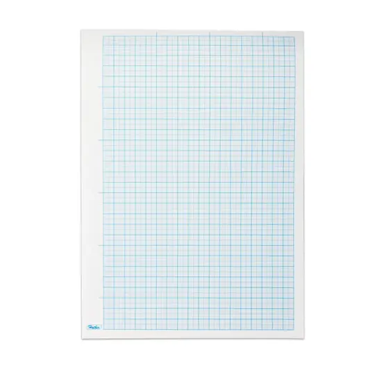 Бумага масштабно-координатная, А4, 210х295 мм, голубая, на скобе, 16 листов, HATBER, 16Бм4_02284, фото 2