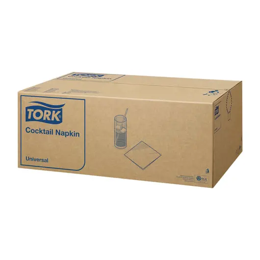 Салфетки TORK Big Pack, 24х23,8, 200 шт., белые, 10130, фото 2