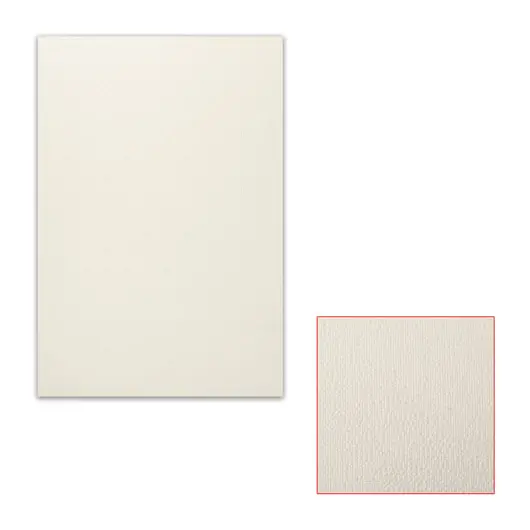 Картон белый грунтованный для масляной живописи, 25х35 см, односторонний, толщина 0,9 мм, масляный грунт, фото 1