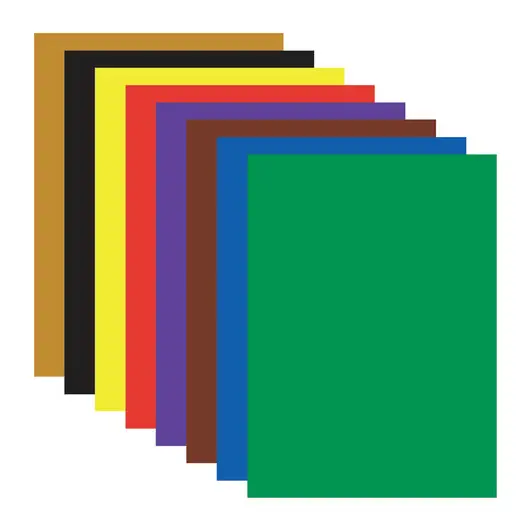 Цветная бумага, А4, мелованная (глянцевая), 8 листов 8 цветов, на скобе, ЮНЛАНДИЯ, 200х280 мм, &quot;ЮНЛАНДИК В ПАРКЕ&quot;, 129549, фото 3