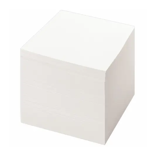 Блок для записей STAFF проклеенный, куб 9х9х9 см, белый, белизна 70-80%, 129205, фото 2