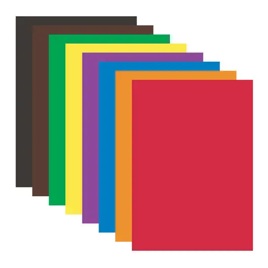 Цветная бумага, А4, офсетная, 16 листов 8 цветов, на скобе, ЮНЛАНДИЯ, 200х280 мм, АССОРТИ, 129557, фото 3