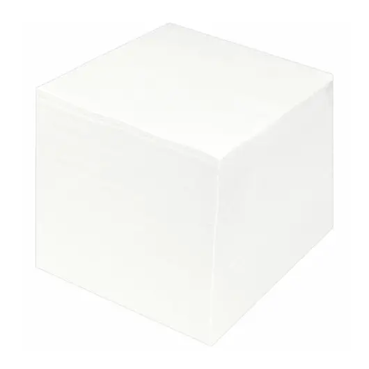 Блок для записей STAFF проклеенный, куб 9х9х9 см, белый, белизна 90-92%, 129204, фото 2