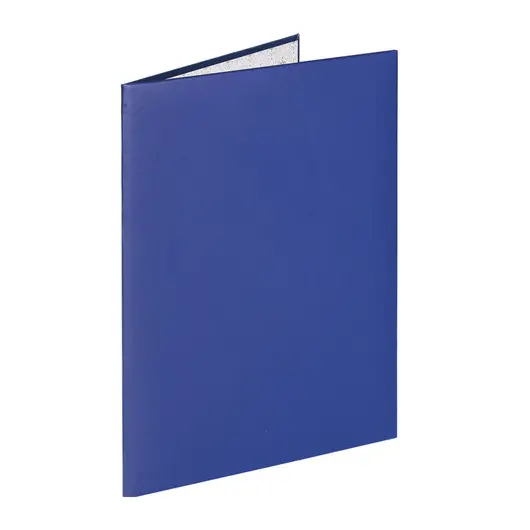 Папка адресная бумвинил без надписи, формат А4, синяя, индивидуальная упаковка, STAFF, 129635, фото 1