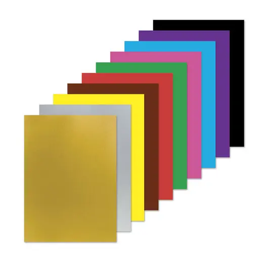 Цветная бумага А4 2-сторонняя офсетная ВОЛШЕБНАЯ, 16 листов 10 цветов, на скобе, BRAUBERG, 200х275 мм, &quot;Единорог&quot;, 129922, фото 2