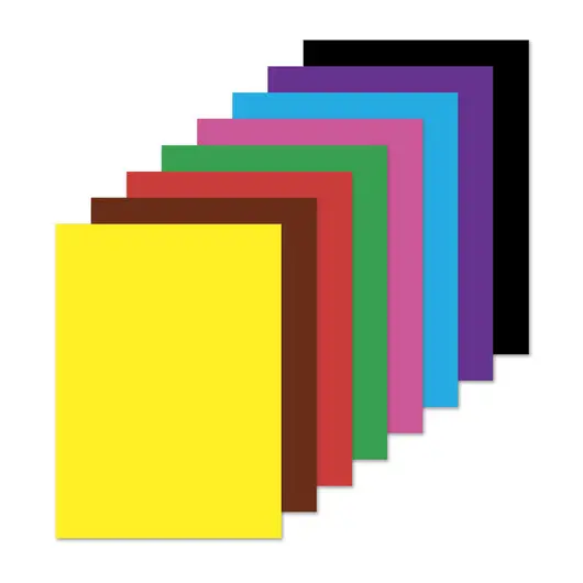 Цветная бумага А4 2-сторонняя офсетная, 16 листов 8 цветов, на скобе, BRAUBERG, 200х275 мм, &quot;Кораблик&quot;, 129925, фото 2