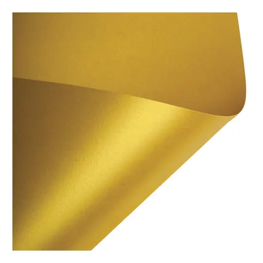 Бумага (картон) для творчества (1 лист) SADIPAL &quot;Sirio&quot; А2+ (500х650 мм), 225 г/м2, золотая фольга, 20261, фото 2