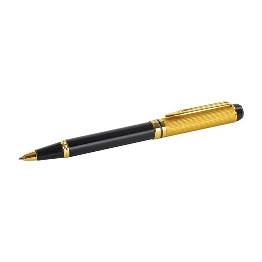 Ручка подарочная шариковая GALANT &quot;Classic&quot;, корпус черный с золотистым, золотистые детали, пишущий узел 0,7 мм, синяя, 140400, фото 6