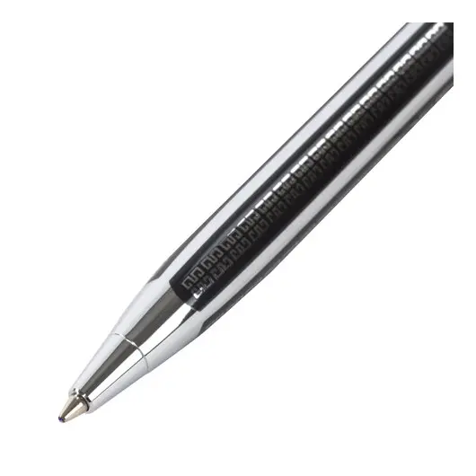 Ручка подарочная шариковая GALANT &quot;Olympic Chrome&quot;, корпус хром с черным, хромированные детали, пишущий узел 0,7 мм, синяя, 140614, фото 4