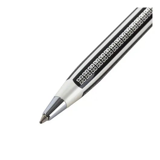 Ручка подарочная шариковая GALANT &quot;Olympic Silver&quot;, корпус серебристый с черным, хромированные детали, пишущий узел 0,7 мм, синяя, 140613, фото 4