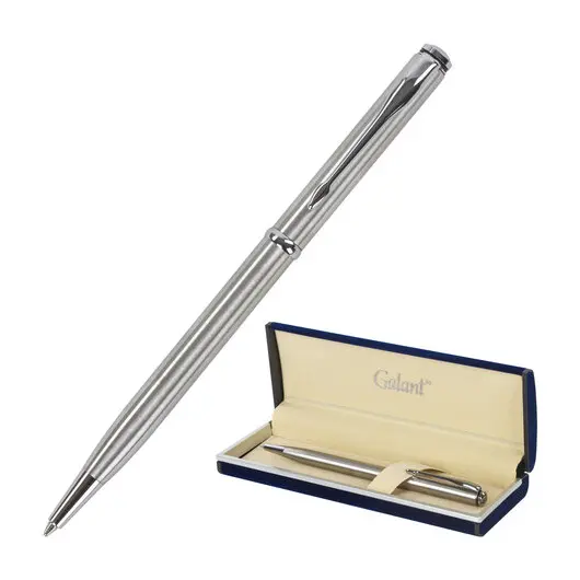 Ручка подарочная шариковая GALANT &quot;Arrow Chrome&quot;, корпус серебристый, хромированные детали, пишущий узел 0,7 мм, синяя, 140408, фото 1