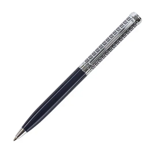 Ручка подарочная шариковая GALANT &quot;Empire Blue&quot;, корпус синий с серебристым, хромированные детали, пишущий узел 0,7 мм, синяя, 140961, фото 2
