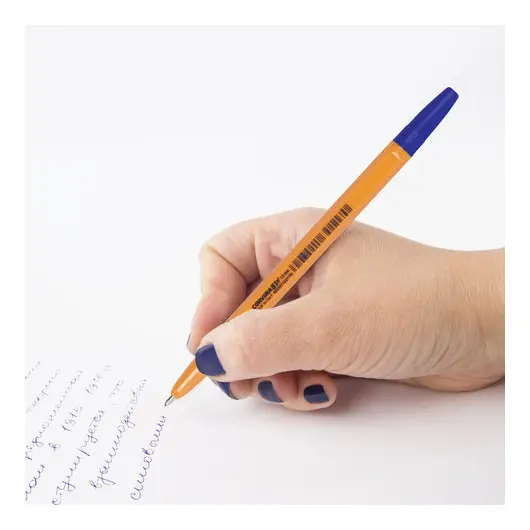 Ручка шариковая CORVINA &quot;51 Vintage&quot;, СИНЯЯ, корпус оранжевый, узел 1 мм, линия письма 0,7 мм, 40163/02, фото 8