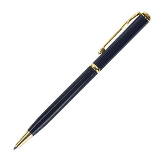 Ручка подарочная шариковая GALANT &quot;Arrow Gold Blue&quot;, корпус темно-синий, золотистые детали, пишущий узел 0,7 мм, синяя, 140653, фото 3