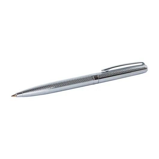 Ручка подарочная шариковая GALANT &quot;Freiburg&quot;, корпус серебристый с гравировкой, хромированные детали, пишущий узел 0,7 мм, синяя, 141016, фото 4