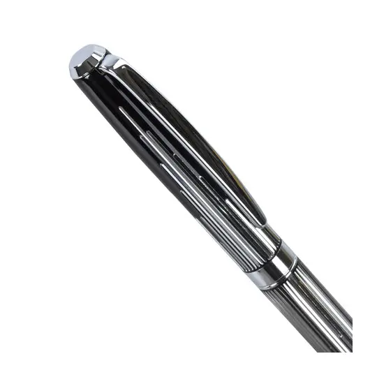 Ручка подарочная шариковая GALANT &quot;Offenbach&quot;, корпус серебристый с черным, хромированные детали, пишущий узел 0,7 мм, синяя, 141014, фото 6