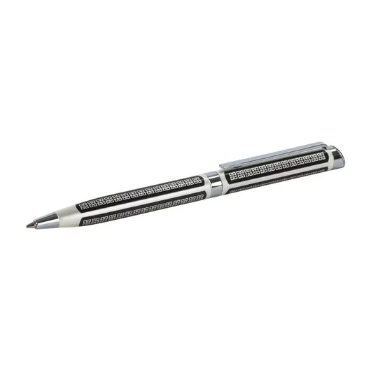 Ручка подарочная шариковая GALANT &quot;Olympic Silver&quot;, корпус серебристый с черным, хромированные детали, пишущий узел 0,7 мм, синяя, 140613, фото 6