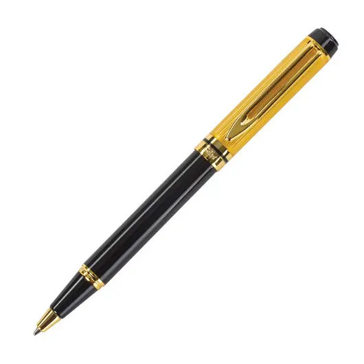 Ручка подарочная шариковая GALANT &quot;Classic&quot;, корпус черный с золотистым, золотистые детали, пишущий узел 0,7 мм, синяя, 140400, фото 2