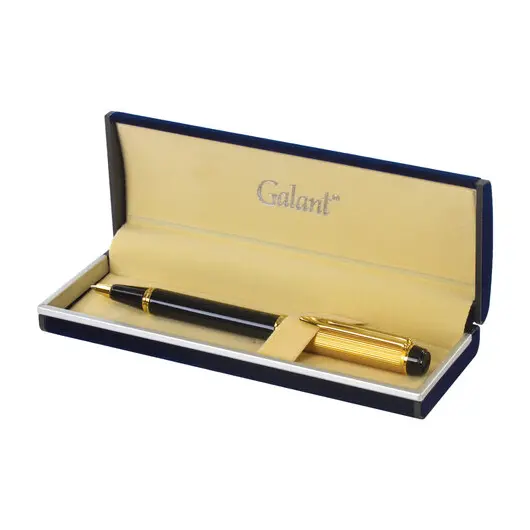 Ручка подарочная шариковая GALANT &quot;Classic&quot;, корпус черный с золотистым, золотистые детали, пишущий узел 0,7 мм, синяя, 140400, фото 8