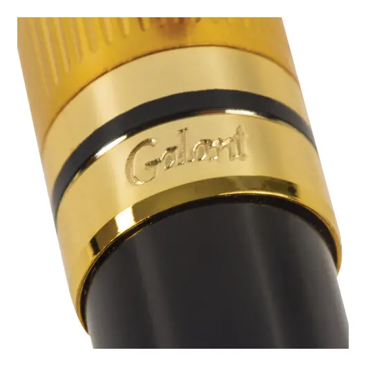 Ручка подарочная шариковая GALANT &quot;Classic&quot;, корпус черный с золотистым, золотистые детали, пишущий узел 0,7 мм, синяя, 140400, фото 7