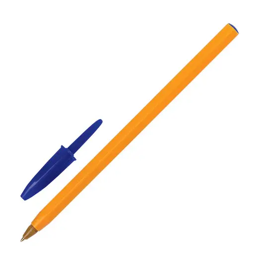 Ручка шариковая BIC &quot;Orange&quot;, СИНЯЯ, корпус оранжевый, узел 0,8 мм, линия письма 0,3 мм, 8099221, фото 1