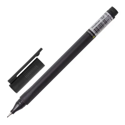 Ручка капиллярная BRAUBERG &quot;Carbon&quot;, ЧЕРНАЯ, металлический наконечник, трехгранная, линия письма 0,4 мм, 141523, фото 2