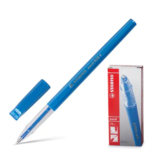Ручка шариковая STABILO &quot;Excel&quot;, СИНЯЯ, корпус синий, узел 0,7 мм, линия письма 0,38 мм, 828/41F, фото 1