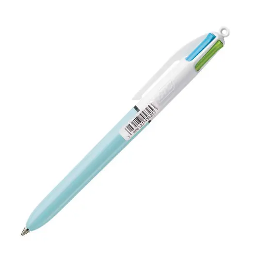 Ручка шариковая автоматическая BIC &quot;4 Colours&quot;, 4 цвета (голубой,фиолетовый, розовый, салатовый), узел 1 мм, линия письма 0,32 мм, 887777, фото 2
