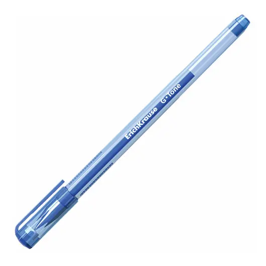 Ручка гелевая ERICH KRAUSE &quot;G-Tone&quot;, СИНЯЯ, корпус тонированный синий, узел 0,5 мм, линия письма 0,4 мм, 17809, фото 2