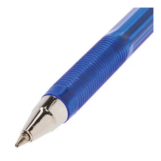 Ручка шариковая BRAUBERG &quot;Black Jack&quot;, СИНЯЯ, корпус тонированный синий, узел 0,7 мм, линия письма 0,35 мм, 141296, фото 4