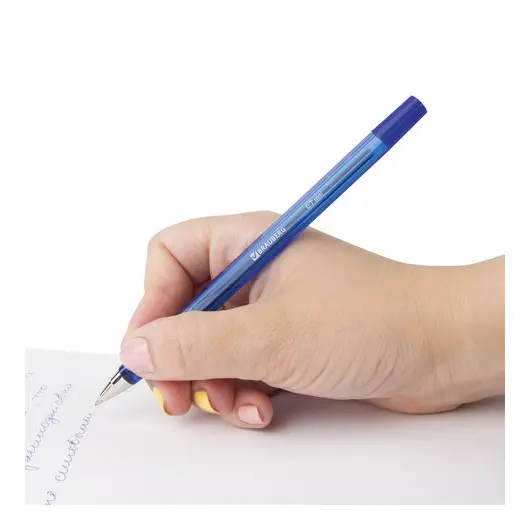 Ручка шариковая BRAUBERG &quot;Black Jack&quot;, СИНЯЯ, корпус тонированный синий, узел 0,7 мм, линия письма 0,35 мм, 141296, фото 8