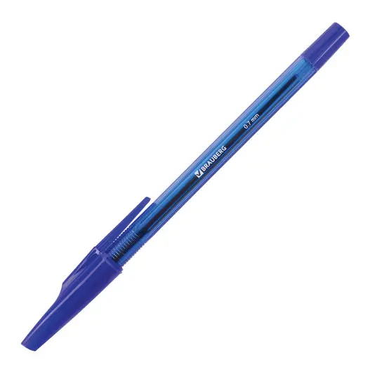 Ручка шариковая BRAUBERG &quot;Black Jack&quot;, СИНЯЯ, корпус тонированный синий, узел 0,7 мм, линия письма 0,35 мм, 141296, фото 3