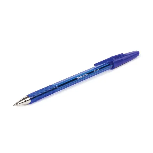 Ручка шариковая BRAUBERG &quot;Black Jack&quot;, СИНЯЯ, корпус тонированный синий, узел 0,7 мм, линия письма 0,35 мм, 141296, фото 6