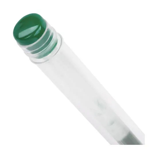 Ручка гелевая с грипом STAFF, ЗЕЛЕНАЯ, корпус прозрачный, узел 0,5 мм, линия письма 0,35 мм, 141825, фото 5