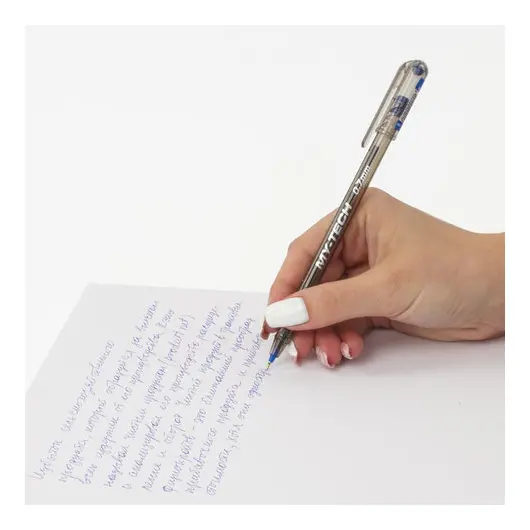 Ручка шариковая масляная PENSAN &quot;My-Tech&quot;, СИНЯЯ, игольчатый узел 0,7 мм, линия письма 0,35 мм, 2240, фото 7