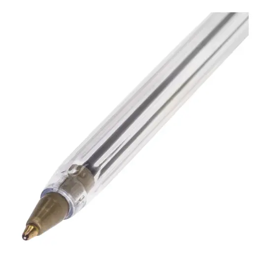 Ручка шариковая STAFF, СИНЯЯ, корпус прозрачный, узел 1 мм, линия письма 0,5 мм, 141672, фото 3