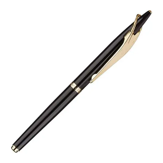 Набор PIERRE CARDIN (Пьер Карден): шариковая ручка + ручка-роллер, корпус черный, латунь, PC0839BP/RP, синий, фото 2