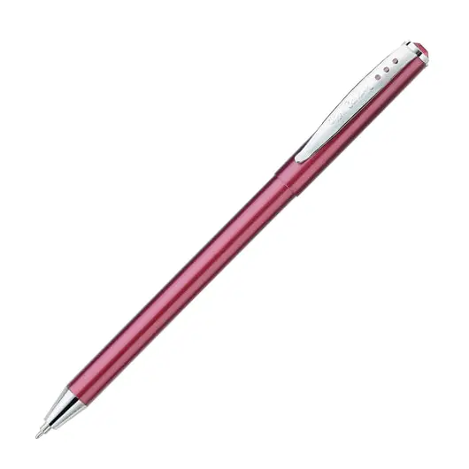 Ручка подарочная шариковая PIERRE CARDIN (Пьер Карден) &quot;Actuel&quot;, корпус красный, алюминий, хром, синяя, PC0704BP, фото 1