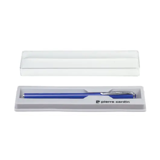 Ручка подарочная шариковая PIERRE CARDIN (Пьер Карден) &quot;Actuel&quot;, корпус синий, алюминий, хром, синяя, PC0706BP, фото 3